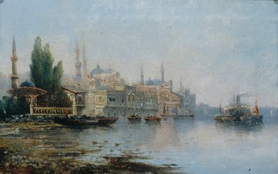 Istanbul as seen from the Bosphorus by French Master