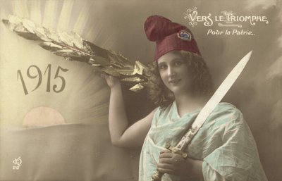 1915, Towards Triumph, For the Fatherland by French Photographer