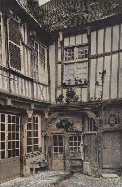 Abbeville, House Known as François I (Inner Courtyard) by French Photographer