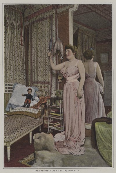 Anna Thibault, French Singer at La Scala, Paris, at Home by French Photographer