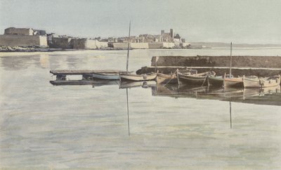 Antibes, Ramparts and Old Castle, View from the Port by French Photographer