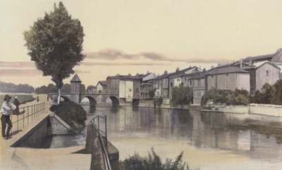 Bar-le-Duc, Notre-Dame Bridge on the Ornain by French Photographer