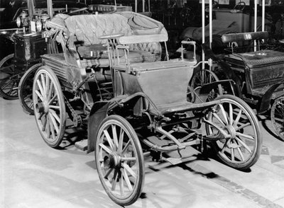 Benz car, 1898 by French Photographer