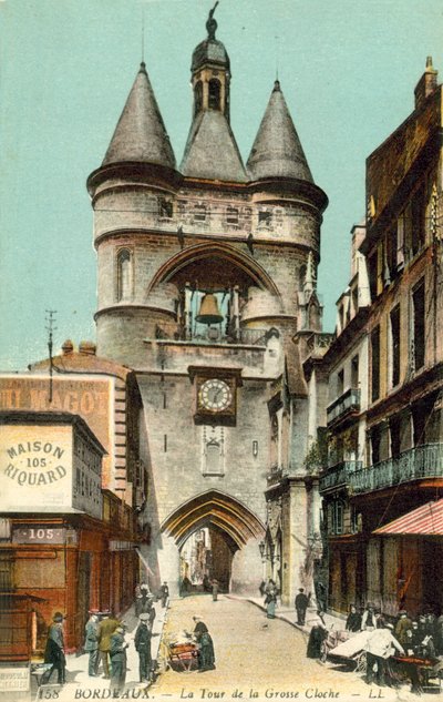 Bordeaux, France, The Grosse Cloche Tower by French Photographer