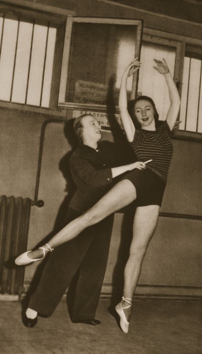 Bronislava Nijinska with Rosella Hightower, from Grand Ballet de Monte-Carlo, 1949 (photogravure) by French Photographer