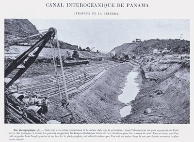 Interoceanic Canal of Panama, Works of the Culebra by French Photographer