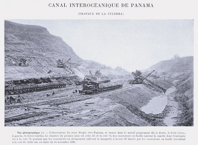 Interoceanic Canal of Panama, Works of the Culebra by French Photographer