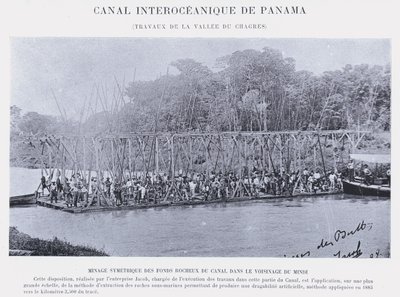 Interoceanic Canal of Panama, Works of the Chagres Valley by French Photographer