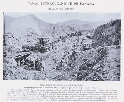 Canal Interoceanique De Panama, Travaux Des Ecluses by French Photographer