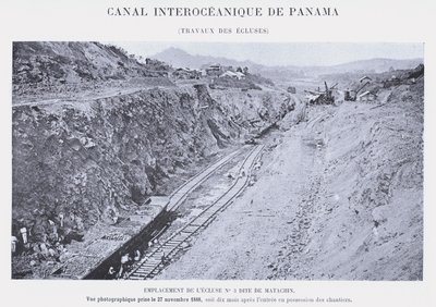 Canal Interoceanique De Panama, Travaux Des Ecluses by French Photographer