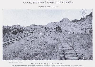 Interoceanic Canal of Panama, Works of the Locks by French Photographer