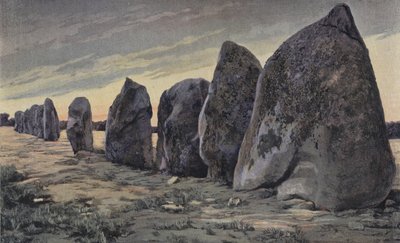 Carnac, Alignments of Kerlescan by French Photographer