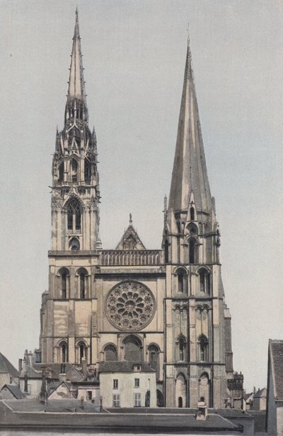 Chartres, Cathedral of Notre-Dame, Facade West by French Photographer
