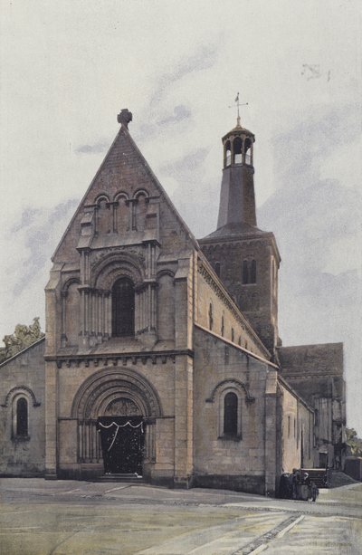 Chateau-Gontier, Saint-Jean Church, Southwest View by French Photographer