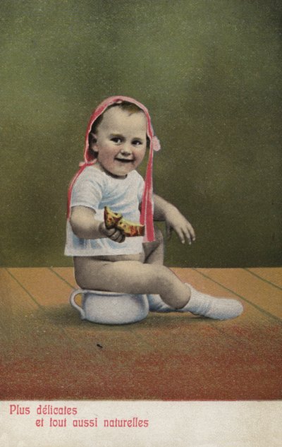 Child Sitting on Potty by French Photographer