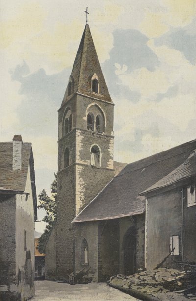 Chorges, Church, Bell Tower, N Side by French Photographer