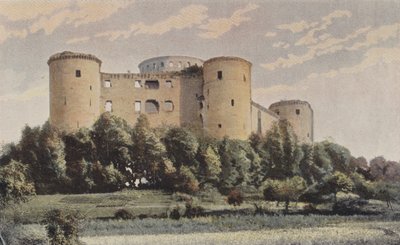 Coucy-le-Chateau, Coucy Castle, General Southwest View by French Photographer