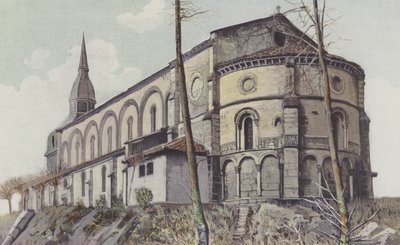 Dax, Saint-Paul Church, Northeast View by French Photographer