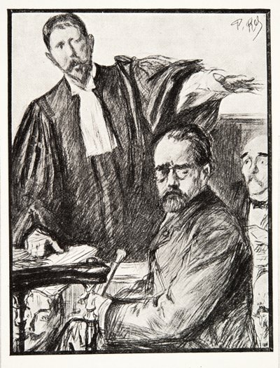 Dreyfus at His Trial, from Histoire de la Troisieme Republique, Vol. I, l