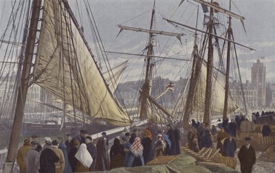 Dunkerque, Departure for Cod Fishing in Iceland by French Photographer