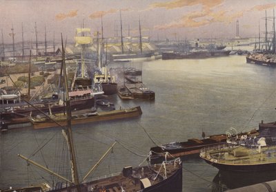 Dunkerque, View of the Port by French Photographer