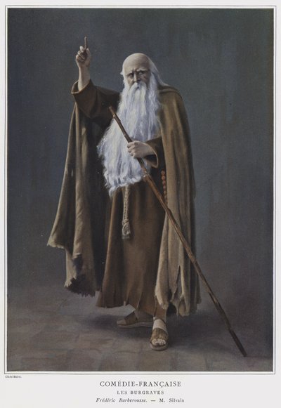 Eugene Silvain as Frederick Barbarossa in The Burgraves by French Photographer