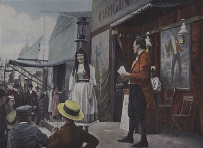 Fairground Entertainers on Stage by French Photographer