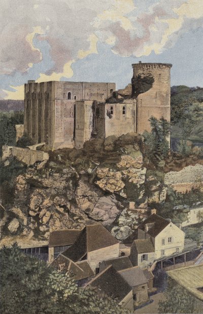 Falaise, The Castle, View from Mount Mirat by French Photographer