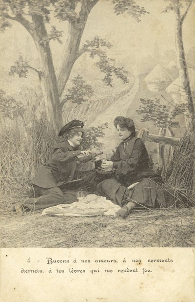 Female lovers in the country by French Photographer