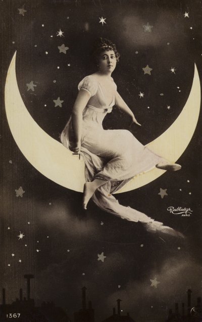 Girl on moon by French Photographer