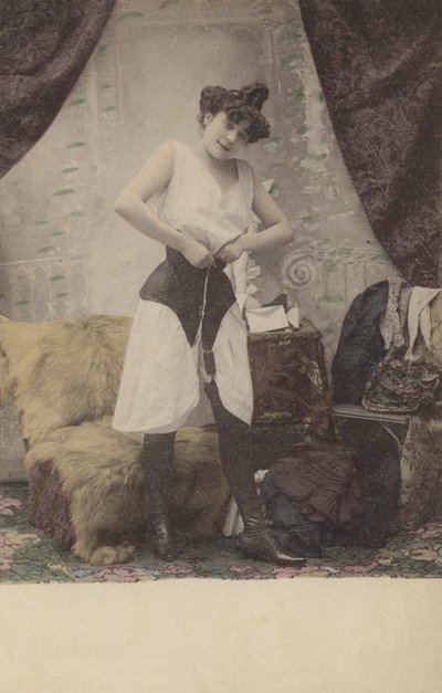 Girl Undoing Her Corset by French Photographer