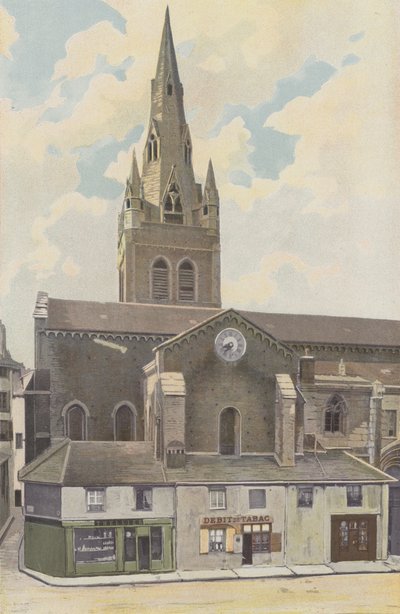 Grenoble, Saint-Andre Church, N Side by French Photographer