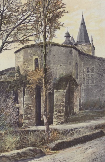 Hagetmau, Church, Apse Side by French Photographer
