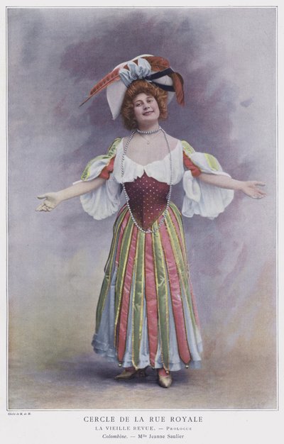 Jeanne Saulier as Colombine in The Old Review by French Photographer