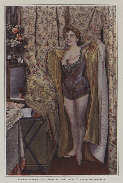 Juliette Simon-Girard, French opera singer, in her dressing room by French Photographer