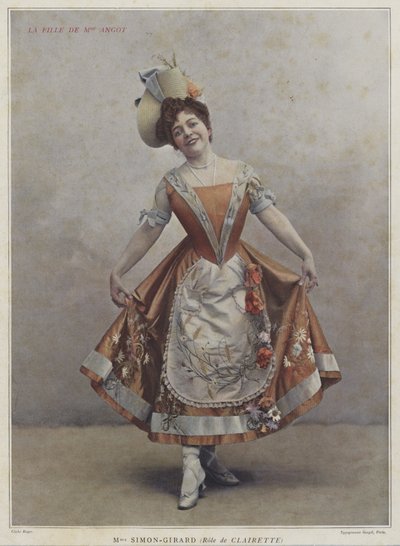 Juliette Simon-Girard as Clairette in La Fille de Madame Angot by French Photographer