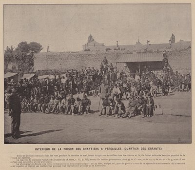 La Commune de Paris, Interior of the Prison of Chantiers at Versailles, Children