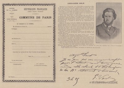 The Commune of Paris, Louis-Eugene Varlin by French Photographer
