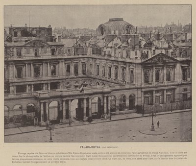 The Commune of Paris, Palais-Royal, Exterior View by French Photographer