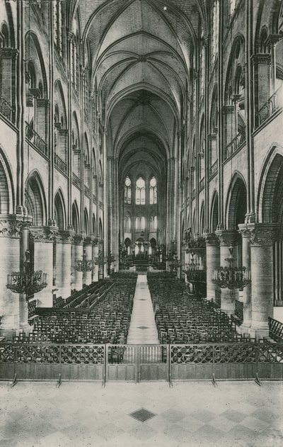 Nave of the Church Notre-Dame by French Photographer