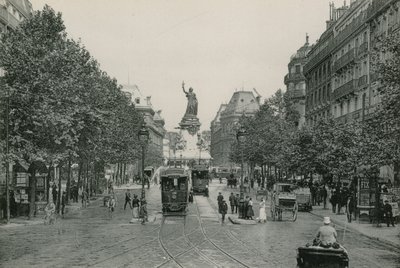 Temple Street and Place of the Republic by French Photographer