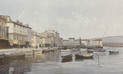 La Seyne, View of the Quay (Small Harbor of Toulon) by French Photographer