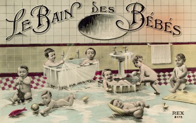 The Bath of Babies by French Photographer