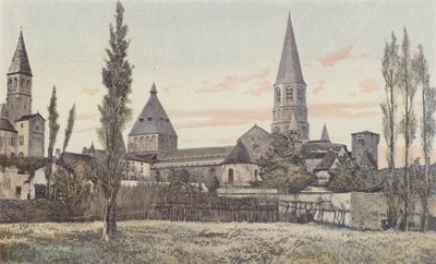 Le Dorat, Church, South View by French Photographer
