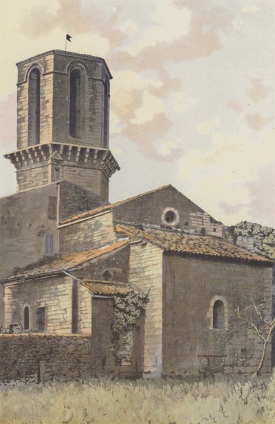 Le Luc, Chapel of the Former Monastery and 15th Century Octagonal Tower by French Photographer