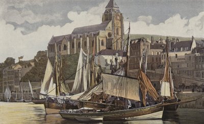 Le Treport, The Church and the Port by French Photographer