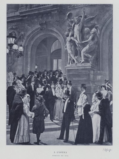 Leaving a ball at the Paris Opera by French Photographer