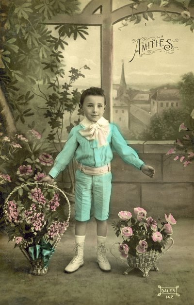 Little Boy in Blue by French Photographer