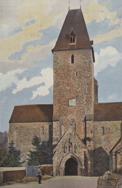 Lonlay, The Abbey, Church, Overall View by French Photographer