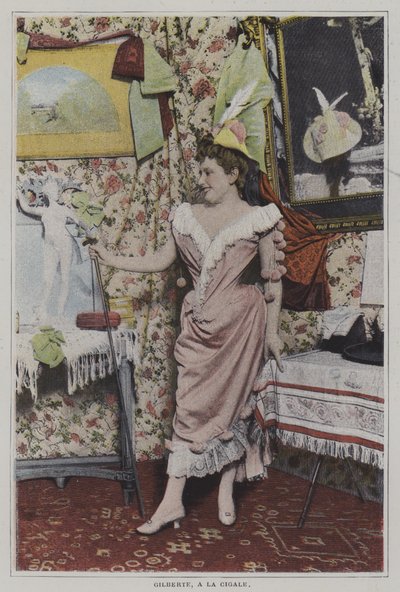 Mademoiselle Gilberte, French Singer at La Cigale, Paris by French Photographer